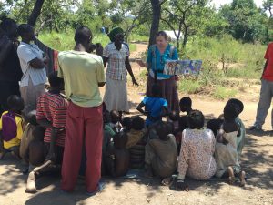 Sharing in the Refugee Camp with the children