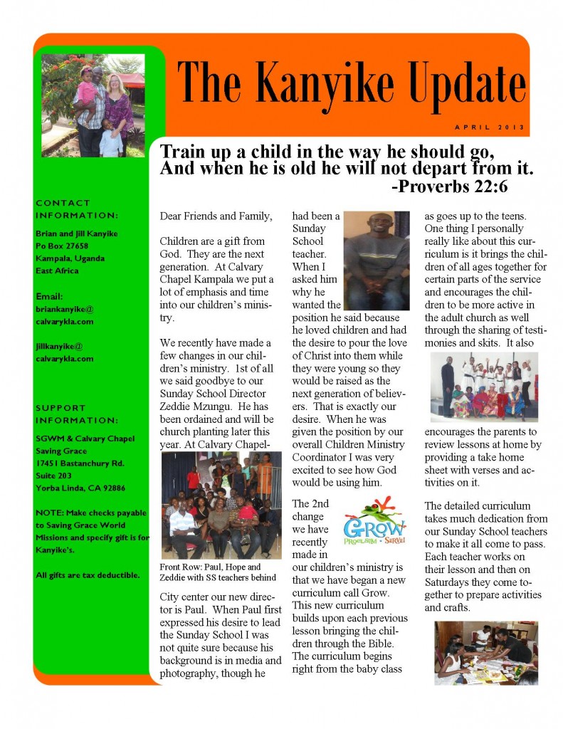 May 2013newsletter
