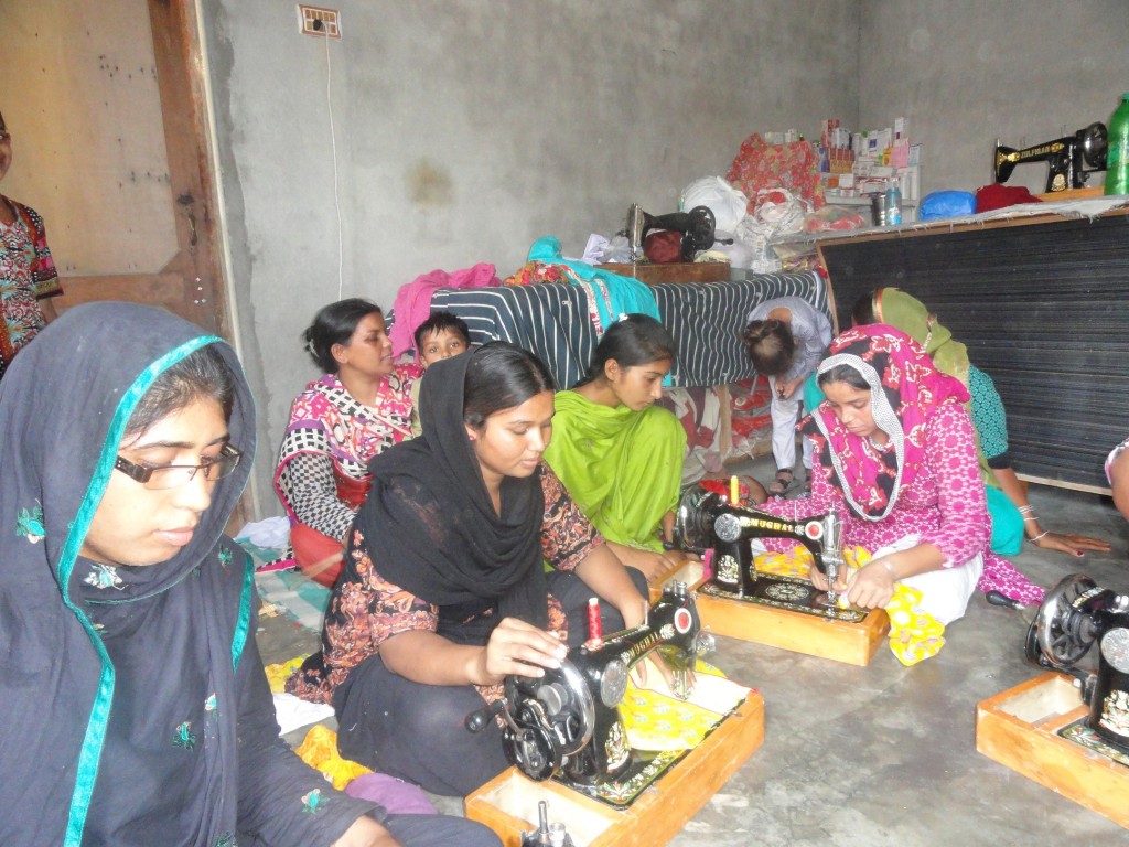 New Students at Sewing Center in the next village